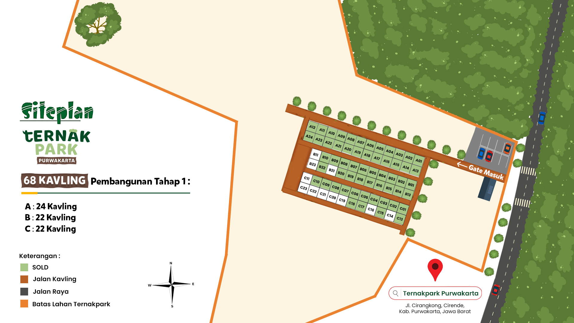 Site Plan TernakPark Purwakarta